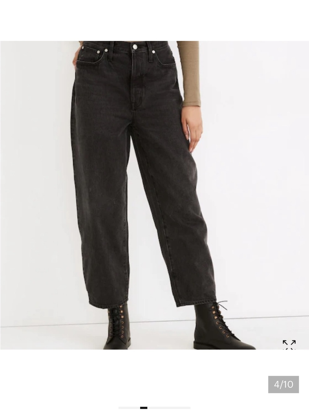 Madewell black balloon jeans size 32